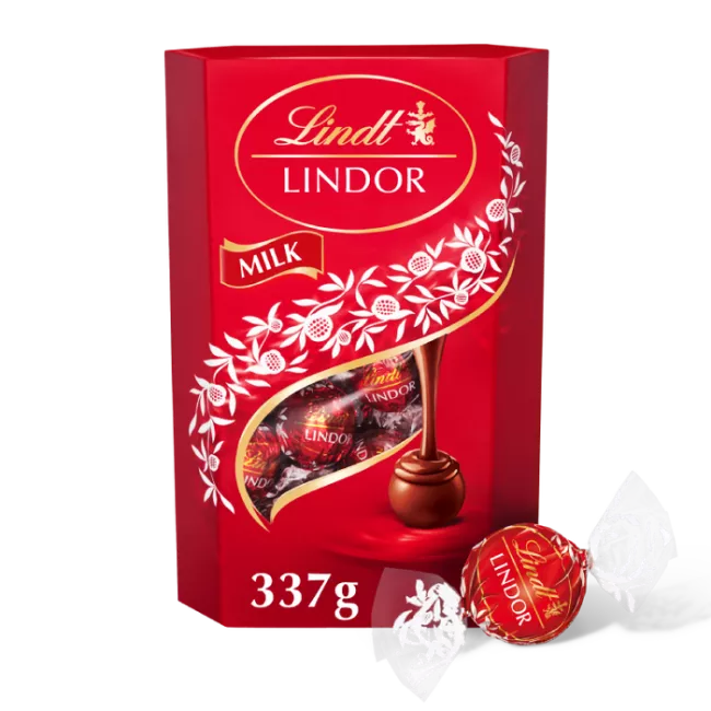 LINDOR pralinky Mléčná čokoláda 337g